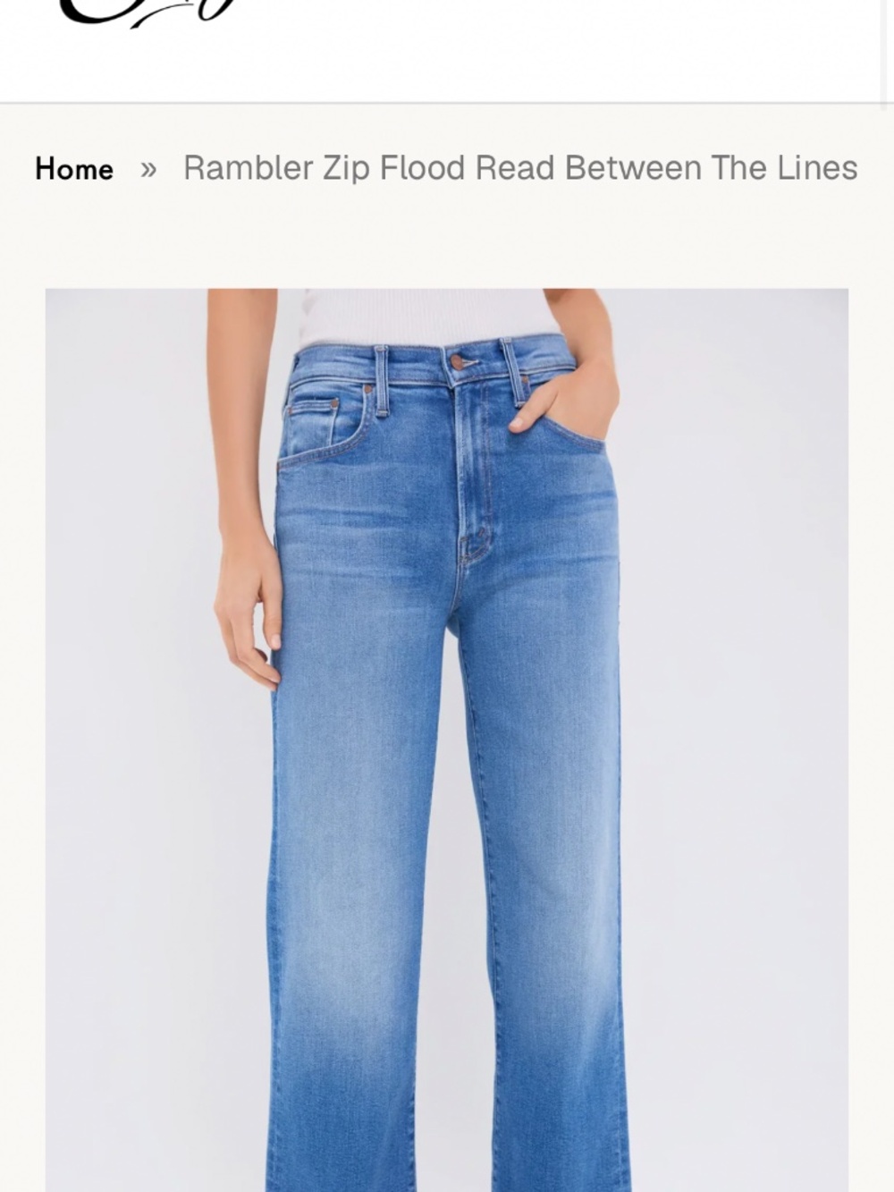 Mother rambler zip flood in read between the lines, size 25